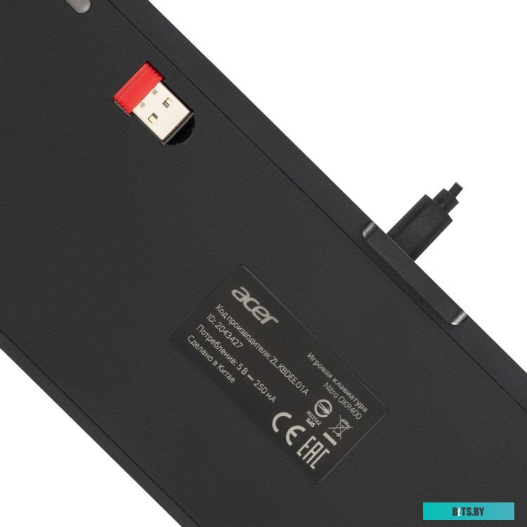 Клавиатура Acer Nitro OKR400 механическая  (ZL.KBDEE.01A) кабель 1.5м ZL.KBDEE.01A