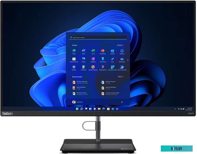 12JVA01Q00 Моноблок Lenovo ThinkCentre neo 30a G4 27" Full HD i7 13620H 16Gb SSD1Tb UHDG noOS GbitEth WiFi BT клавиатура мышь Cam черный 1920x1080