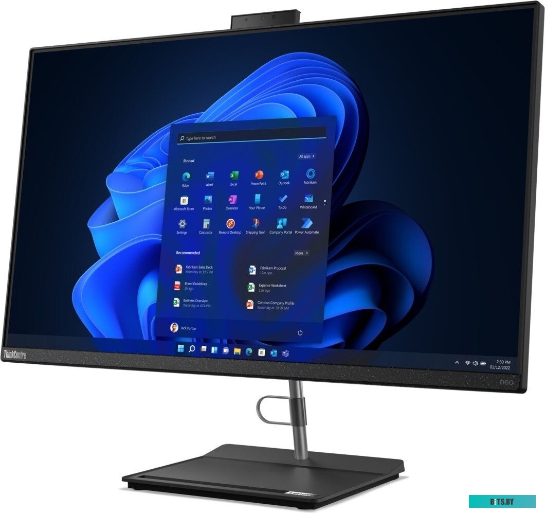 12JVA01Q00 Моноблок Lenovo ThinkCentre neo 30a G4 27" Full HD i7 13620H 16Gb SSD1Tb UHDG noOS GbitEth WiFi BT клавиатура мышь Cam черный 1920x1080