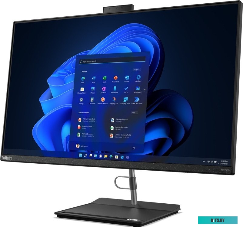 12JVA01R00 Моноблок Lenovo ThinkCentre neo 30a G4 27" Full HD i5 13420H 16Gb SSD512Gb UHDG noOS GbitEth WiFi BT клавиатура мышь Cam черный 1920x1080