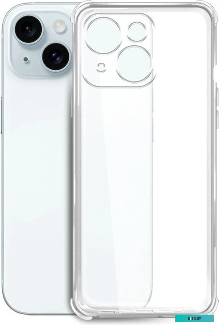 Чехол BoraSCO для Apple iPhone 15 Plus прозрачный 72406