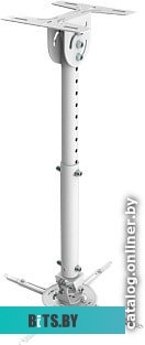 Кронштейн для проектора Wize WPB-W белый макс.12кг потолочный поворот и наклон