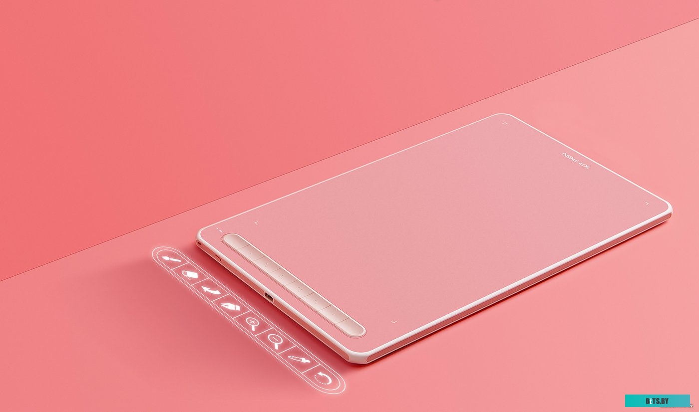 Графический планшет XP-Pen Deco LW (розовый)