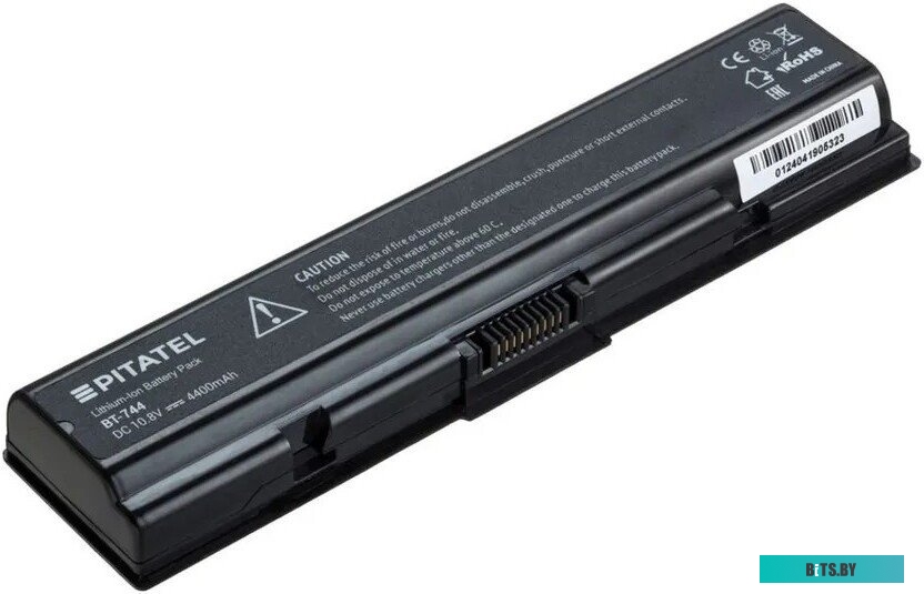 Аккумулятор PITATEL BT-744, 4400мAч, 10.8В, Toshiba Satellite A200, A300, L300, L500