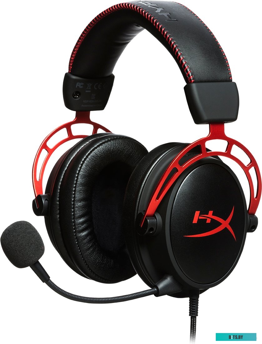 4P5L1AB#UUF Наушники с микрофоном HyperX Cloud Alpha красный/черный 1.3м мониторные оголовье (4P5L1AB#UUF)