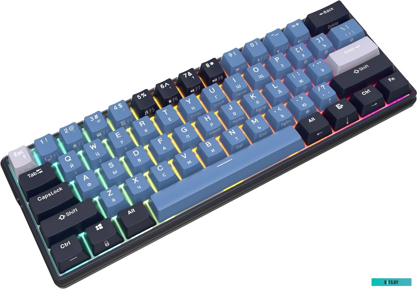 Клавиатура Royal Kludge RK61 Plus RGB (черный, RK Cyan)
