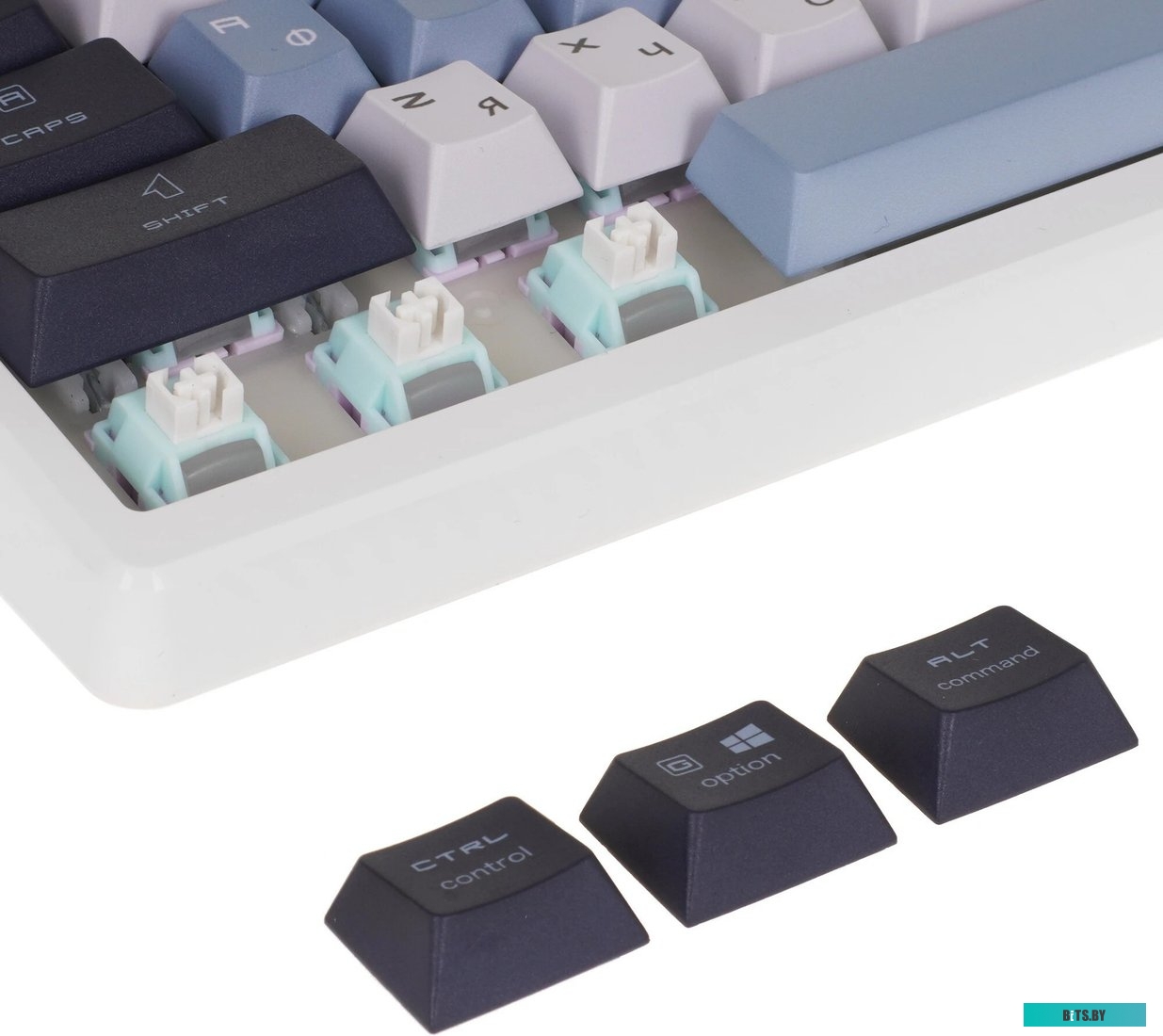 Клавиатура беспроводная Keyboard MSI FORGE GK600 TKL, Wireless, Mechanical Linear Switches, RGB LED, 4000mA/h, Sky (S11-43RUP01-HH9) S11-43RUP01-HH9