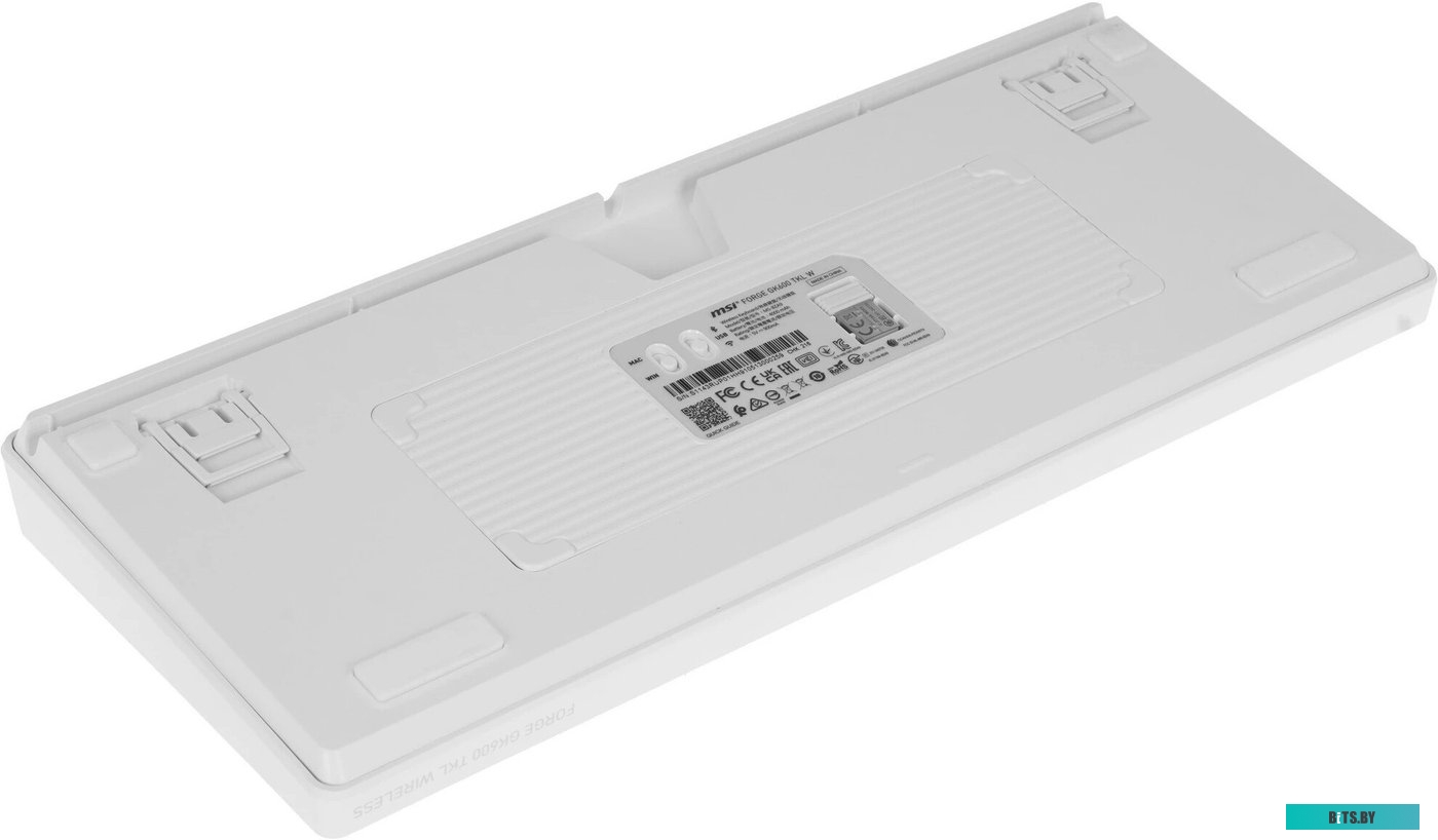 Клавиатура беспроводная Keyboard MSI FORGE GK600 TKL, Wireless, Mechanical Linear Switches, RGB LED, 4000mA/h, Sky (S11-43RUP01-HH9) S11-43RUP01-HH9