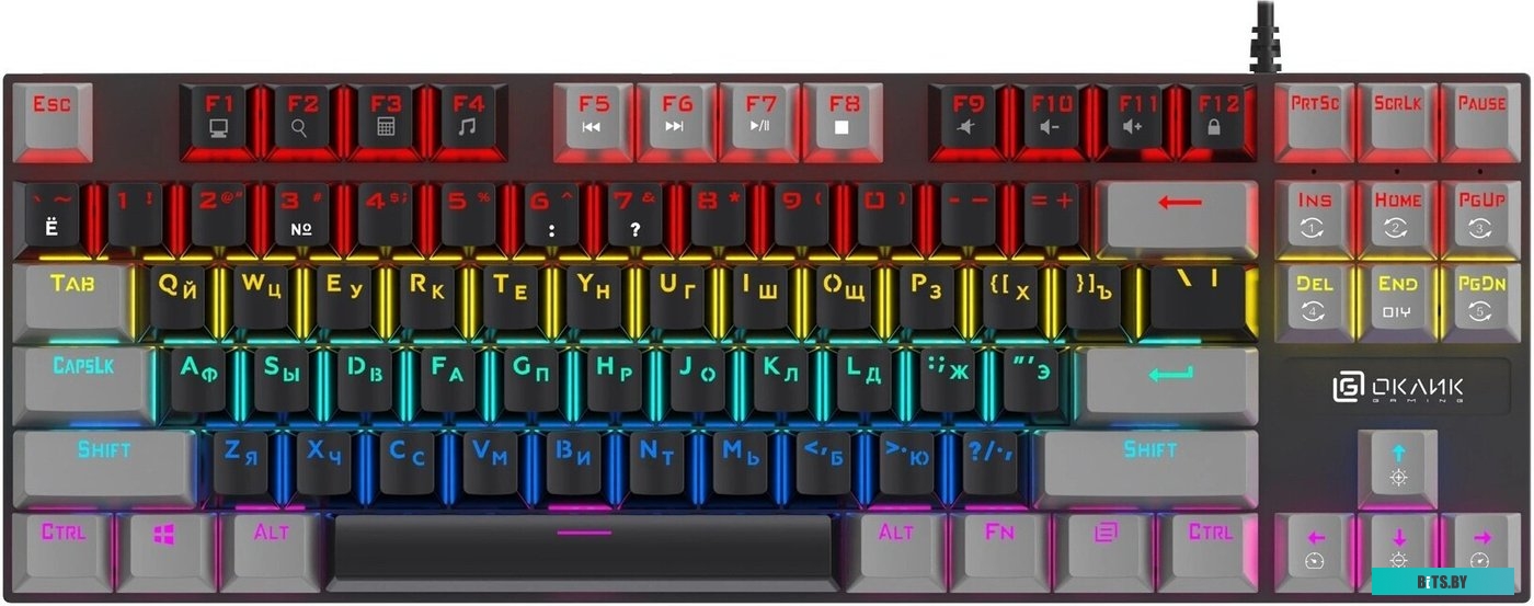 2018129 Oklick K600X (черный/серый)