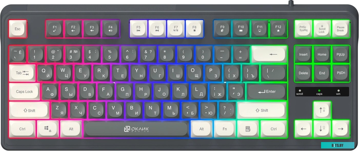 1790385 Oklick 711G (серый/белый)