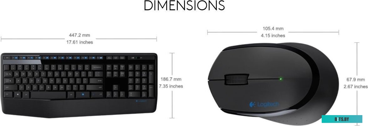 Logitech Wireless Combo MK345 (нет кириллицы)