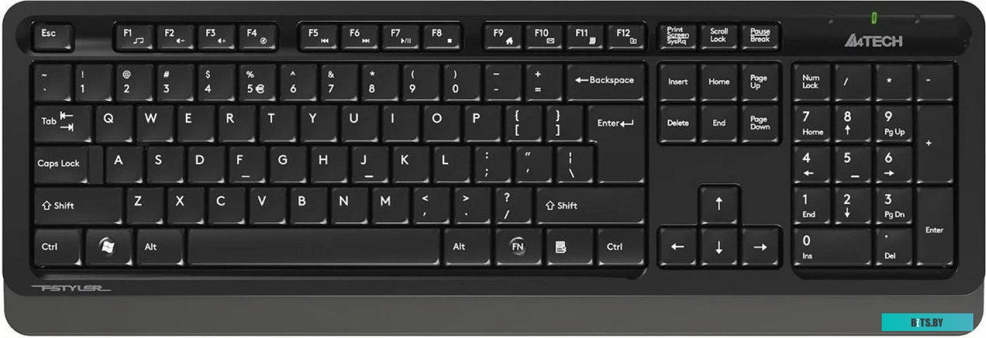 Комплект (Клавиатура + мышь) A4Tech Fstyler FG1010S (черный/серый)