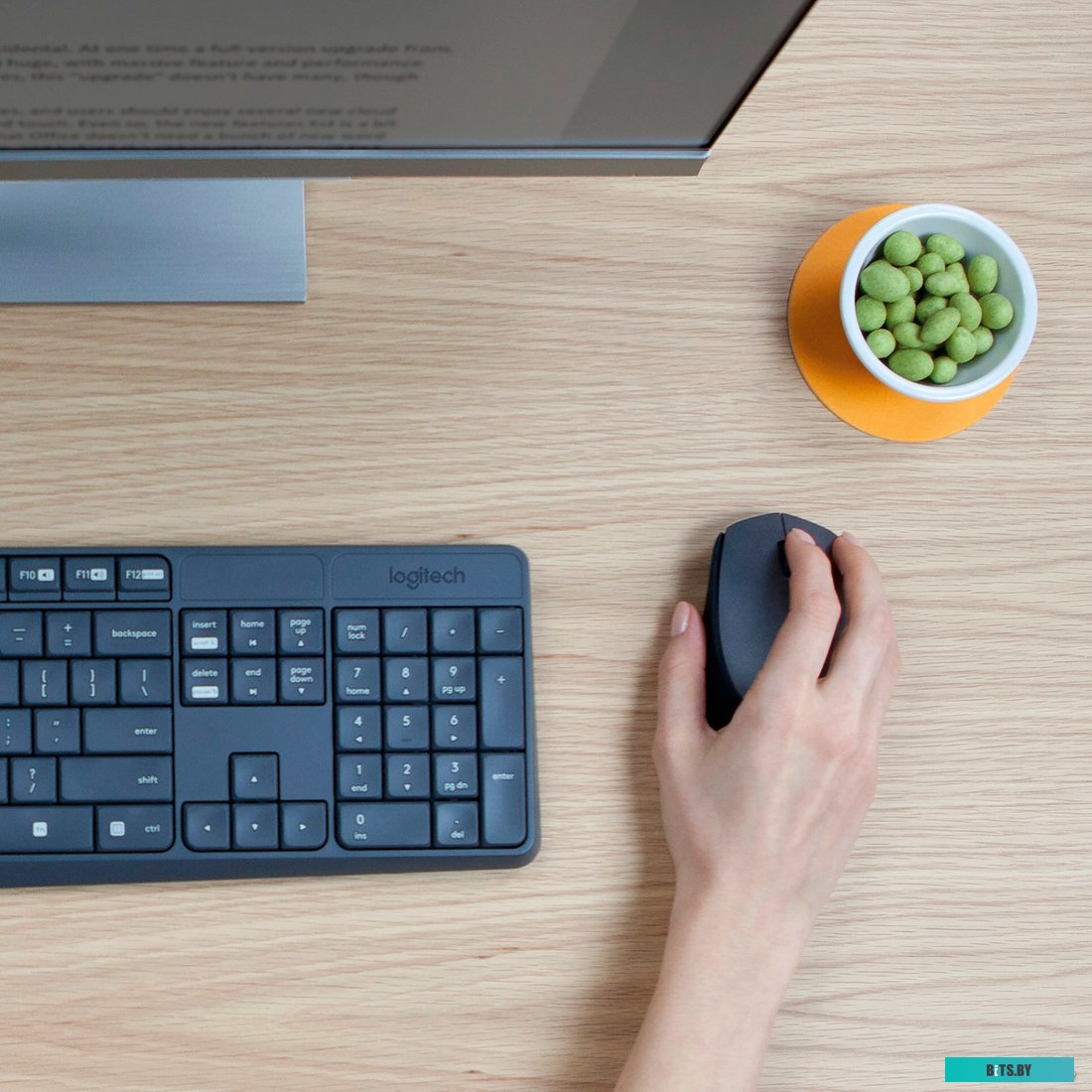Комплект (мышь + клавиатура) Logitech MK235 Wireless <920-007948/920-007949>