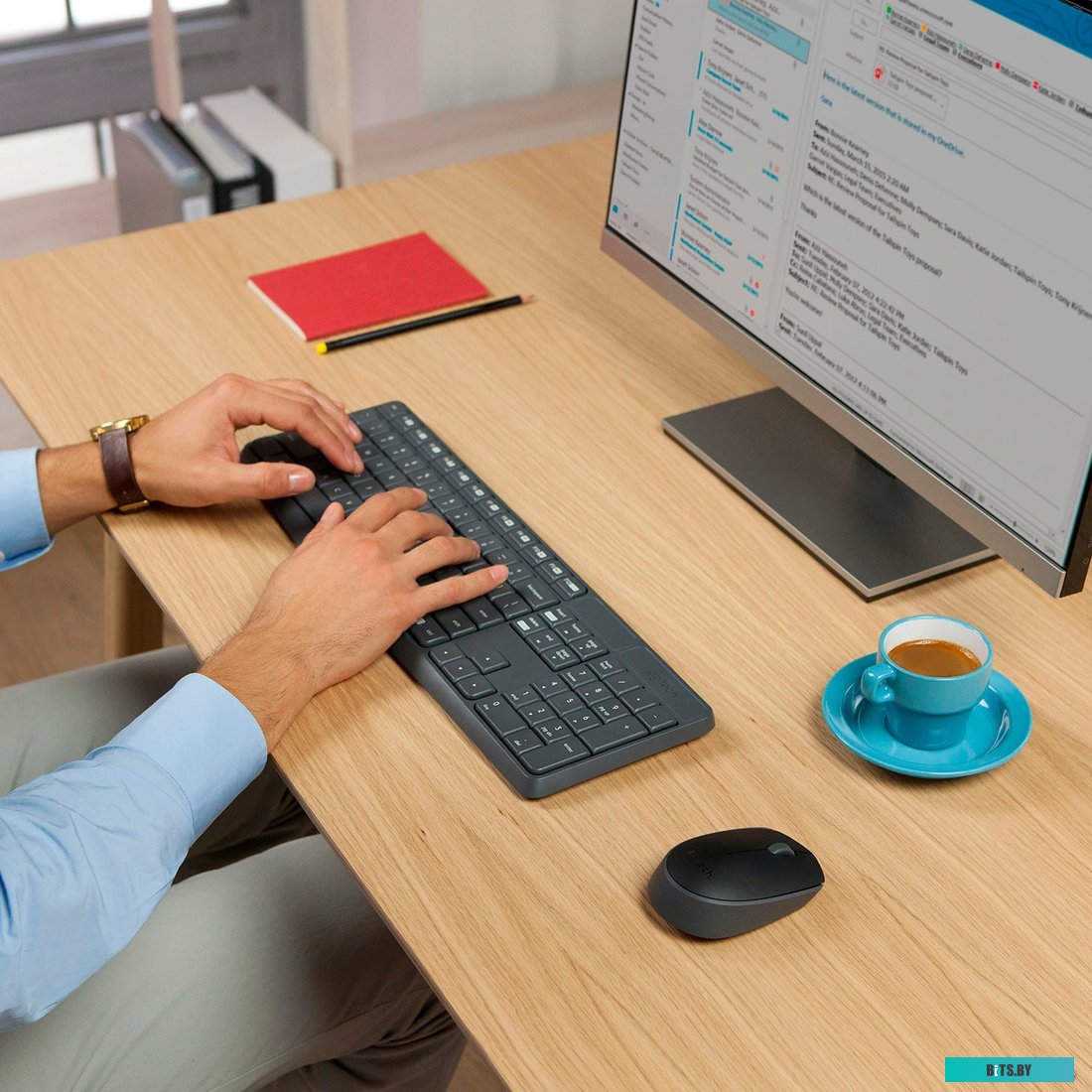 Комплект (мышь + клавиатура) Logitech MK235 Wireless <920-007948/920-007949>