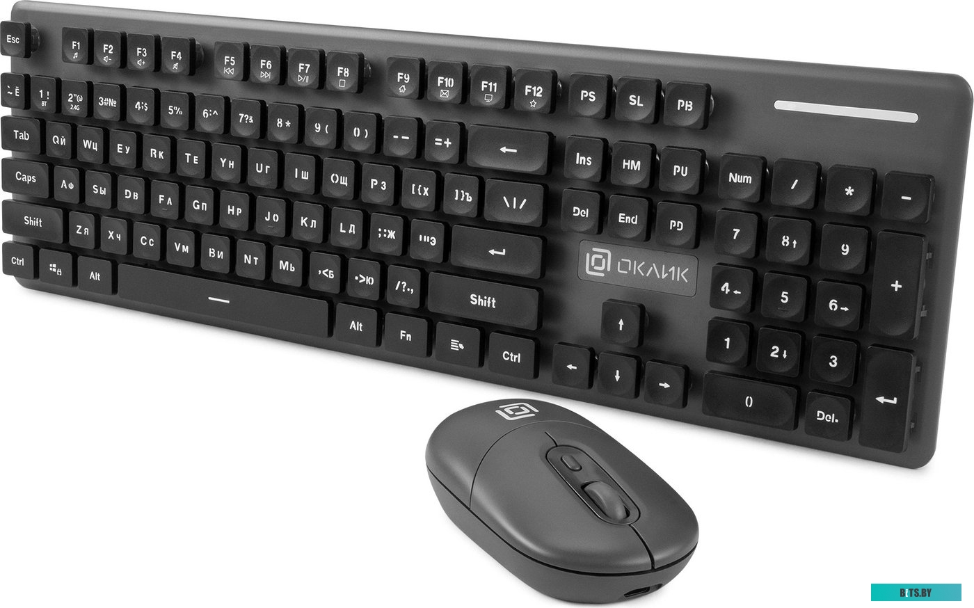 Комплект (клавиатура + мышь) Oklick S265W (черный)