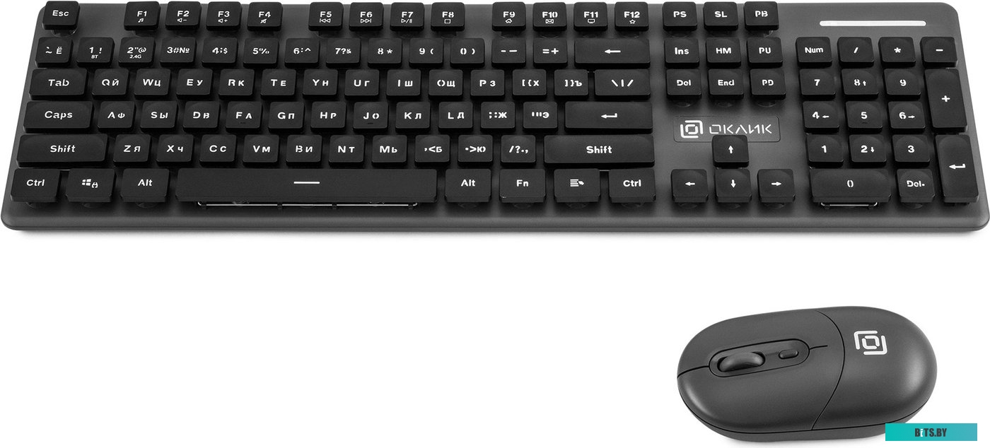 Комплект (клавиатура + мышь) Oklick S265W (черный)