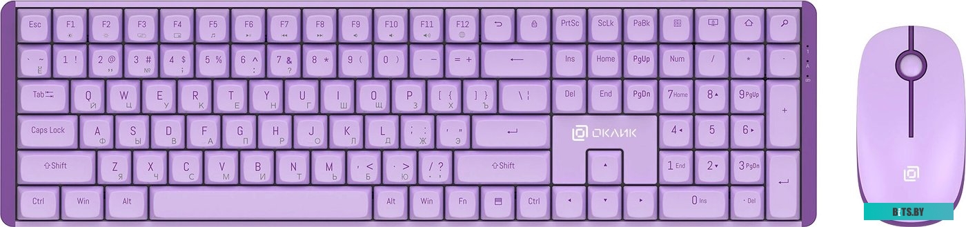 Офисный набор Оклик S315W (сиреневый)