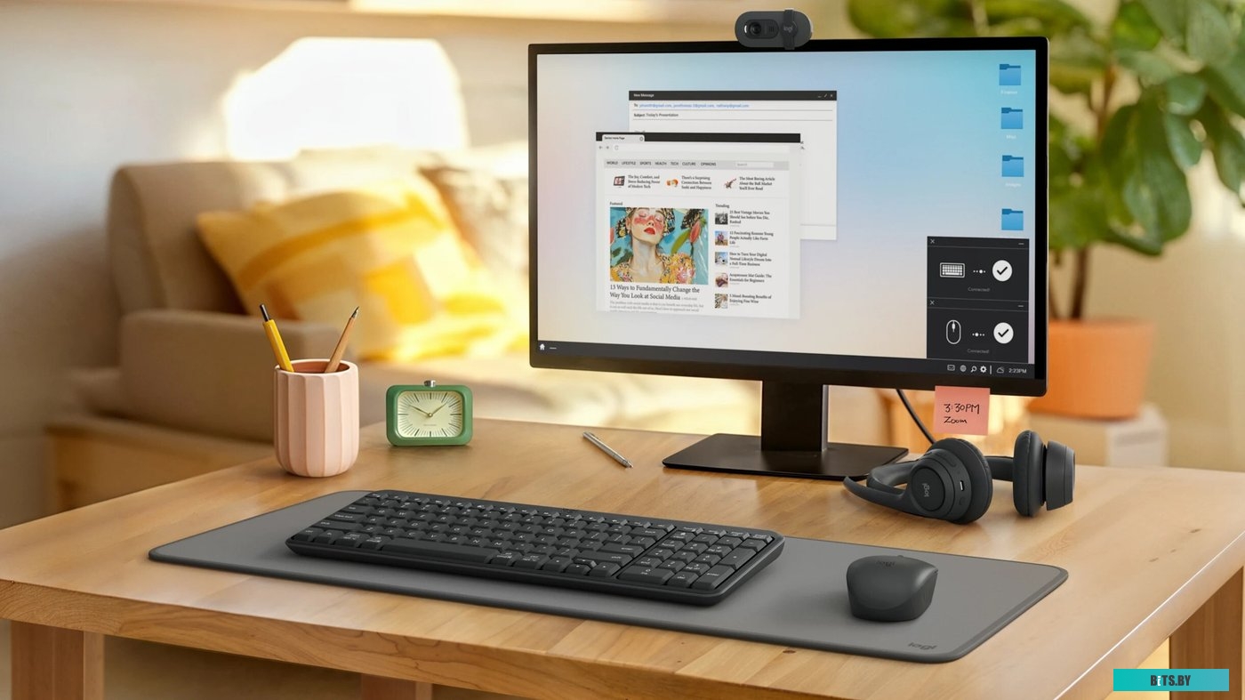 Офисный набор Logitech MK250 Compact Bluetooth Wireless Combo 920-013853 (графит)