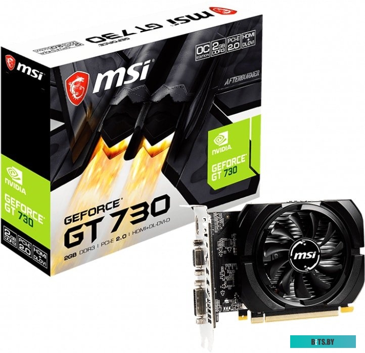 Видеокарта MSI GeForce GT 730 2GB DDR3 N730K-2GD3/OCV5