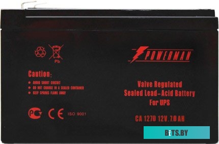Аккумулятор для ИБП Powerman CA1270/UPS (12В/7 А·ч)