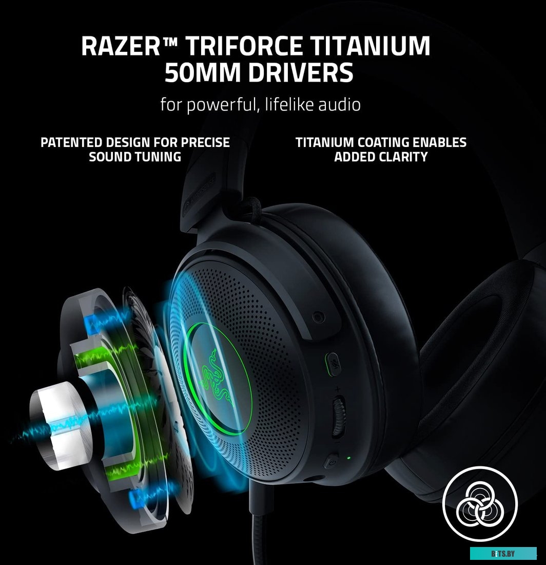Наушники (Гарнитура) Razer Kraken V3 Pro <RZ04-03460100-R3M1>