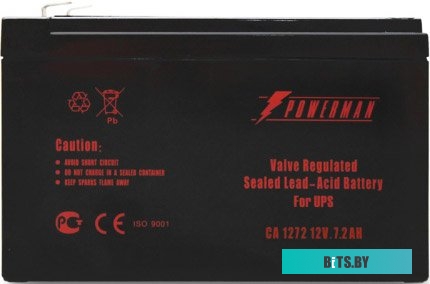 Аккумулятор для ИБП Powerman CA1272/UPS (12В/7.2 А·ч)