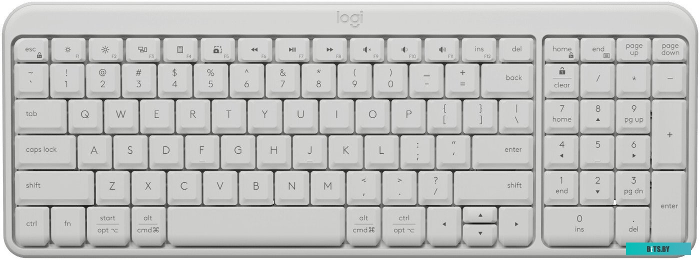 Клавиатура Logitech K251 белый беспроводная BT Multimedia (920-013364) 920-013364