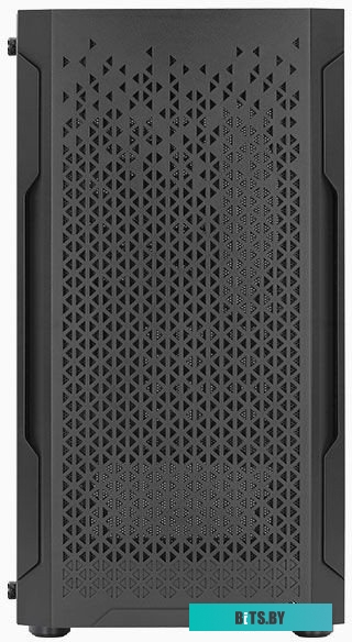 Корпус Aerocool Trinity Mini-G-BK-v1  (3xUSB, 2xAudio, 0.5 мм, 120 мм FAN, прозрачная стенка-закаленное стекло, mATX, без БП)