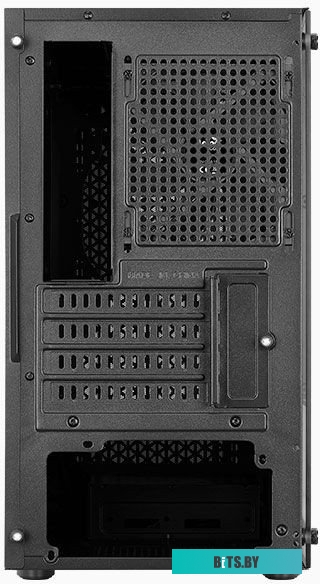 Корпус Aerocool Trinity Mini-G-BK-v1  (3xUSB, 2xAudio, 0.5 мм, 120 мм FAN, прозрачная стенка-закаленное стекло, mATX, без БП)