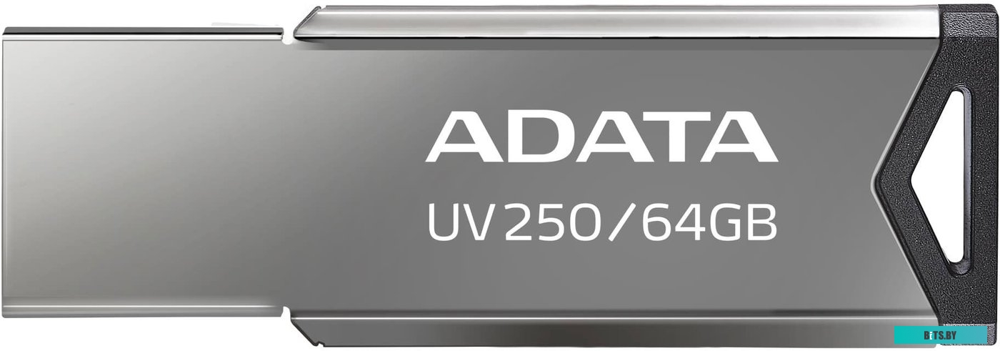 USB накопитель (Флешка) ADATA UV250 64GB (серебристый) <AUV250-64G-RBK>