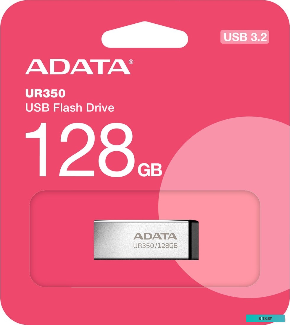 Флешка USB Flash ADATA UR350 128GB UR350-128G-RSR/BK (серебристый/черный)