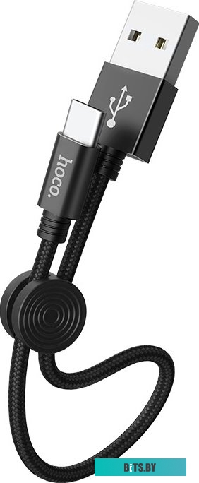 Кабель Hoco X35 USB Type-A - USB Type-C (0.25 м, черный)