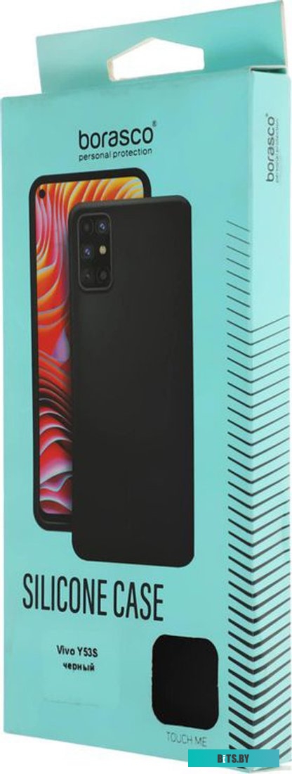 Чехол BORASCO для Vivo Y53S, черный [40725]