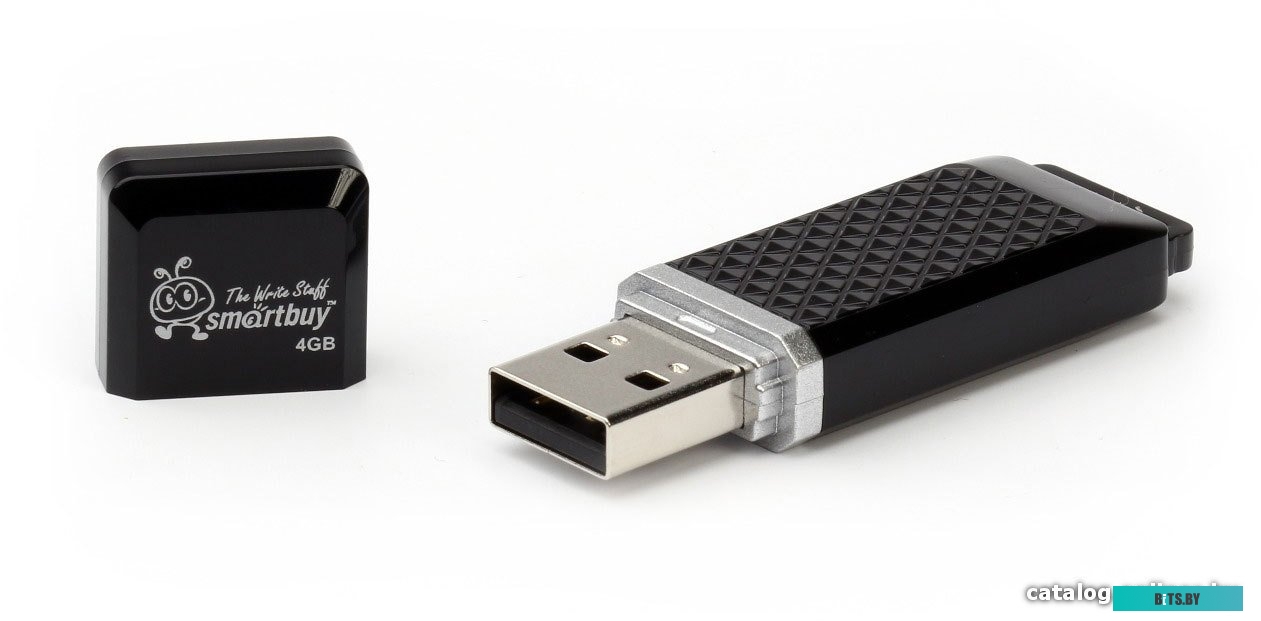 USB накопитель (Флешка) Smart Buy 4GB Quartz (SB4GBQZ-K)