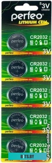 Аккумулятор Perfeo Lithium CR2032/5BL 5 шт