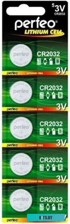Аккумулятор Perfeo Lithium CR2032/5BL 5 шт