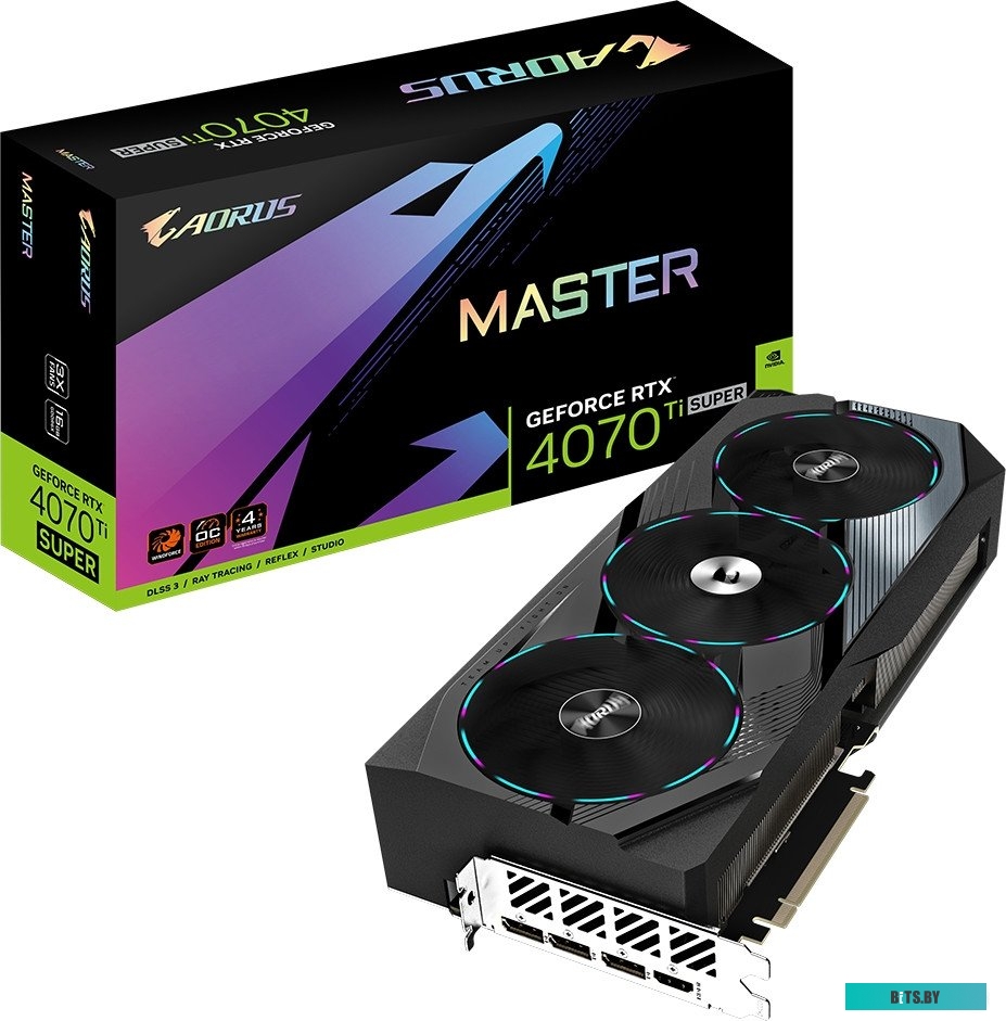 Видеокарта Gigabyte GeForce RTX 4070 Ti Super Master 16G GV-N407TSAORUS M-16GD