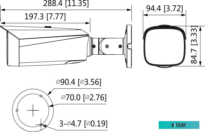 IP-камера Dahua DH-IPC-HFW3449T1P-AS-PV-0280B