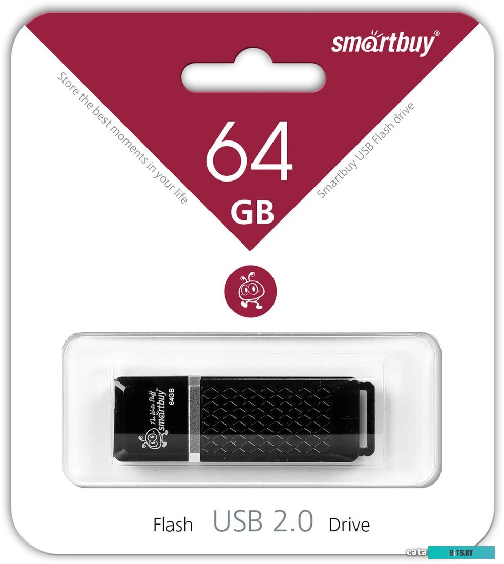 USB накопитель (Флешка) Smart Buy 64GB Quartz (SB64GBQZ-K)