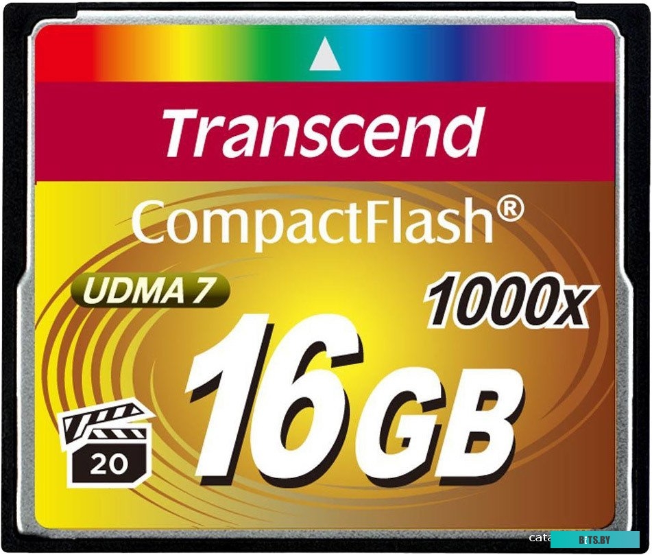 Карта памяти Transcend 1000x CompactFlash Ultimate 16GB (TS16GCF1000)