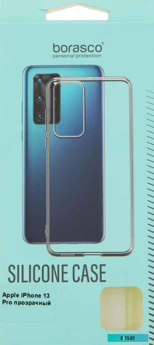 Чехол BORASCO для Apple iPhone 13 Pro, прозрачный 40438