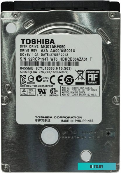 Жесткий диск Toshiba MQ01ABF 500GB (MQ01ABF050)