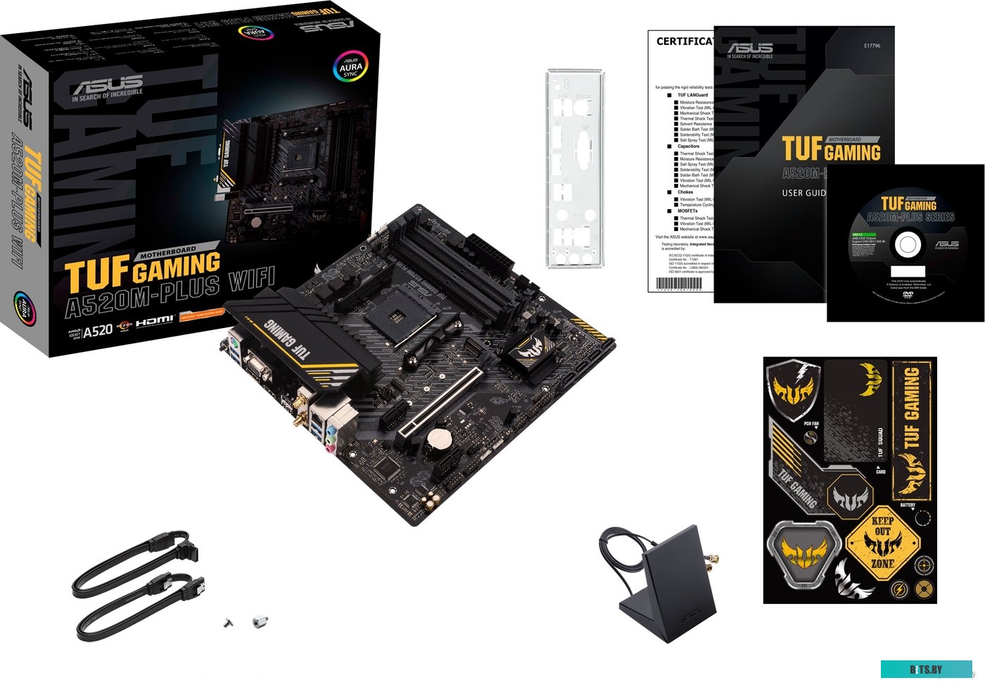 Материнская плата mATX ASUS TUF GAMING A520M-PLUS WIFI 90MB17F0-M0EAY0