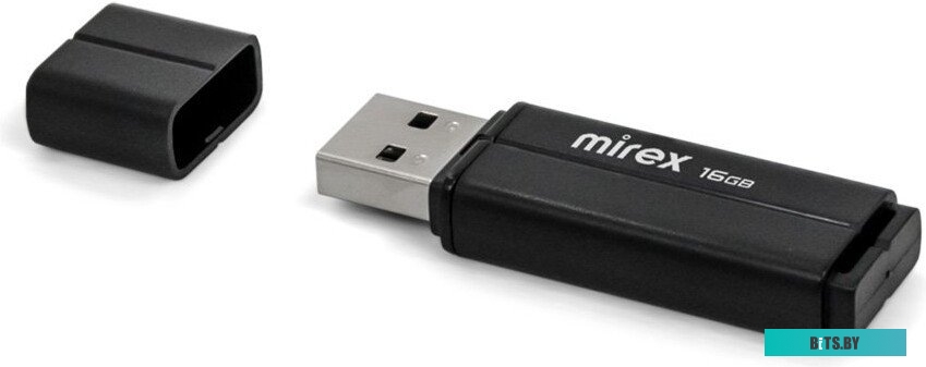 USB накопитель (Флешка) Mirex Color Blade Line 16GB (черный) [13600-FMULBK16]