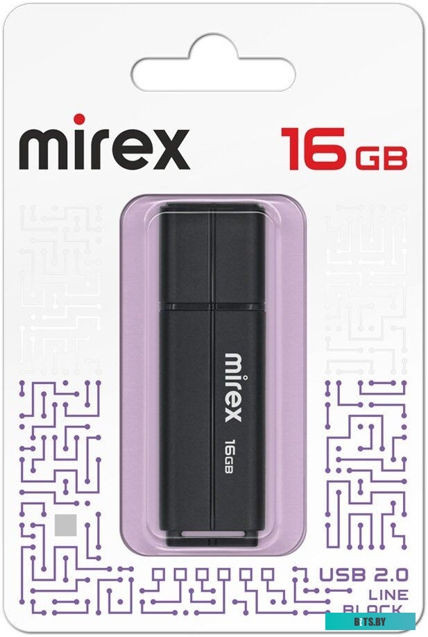 USB накопитель (Флешка) Mirex Color Blade Line 16GB (черный) [13600-FMULBK16]