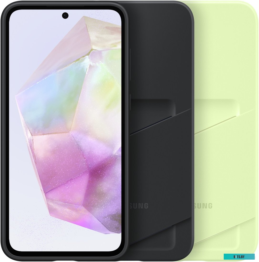 Чехол с карточным слотом Samsung EF-OA356TMEGRU для Galaxy A35 (лаймовый)