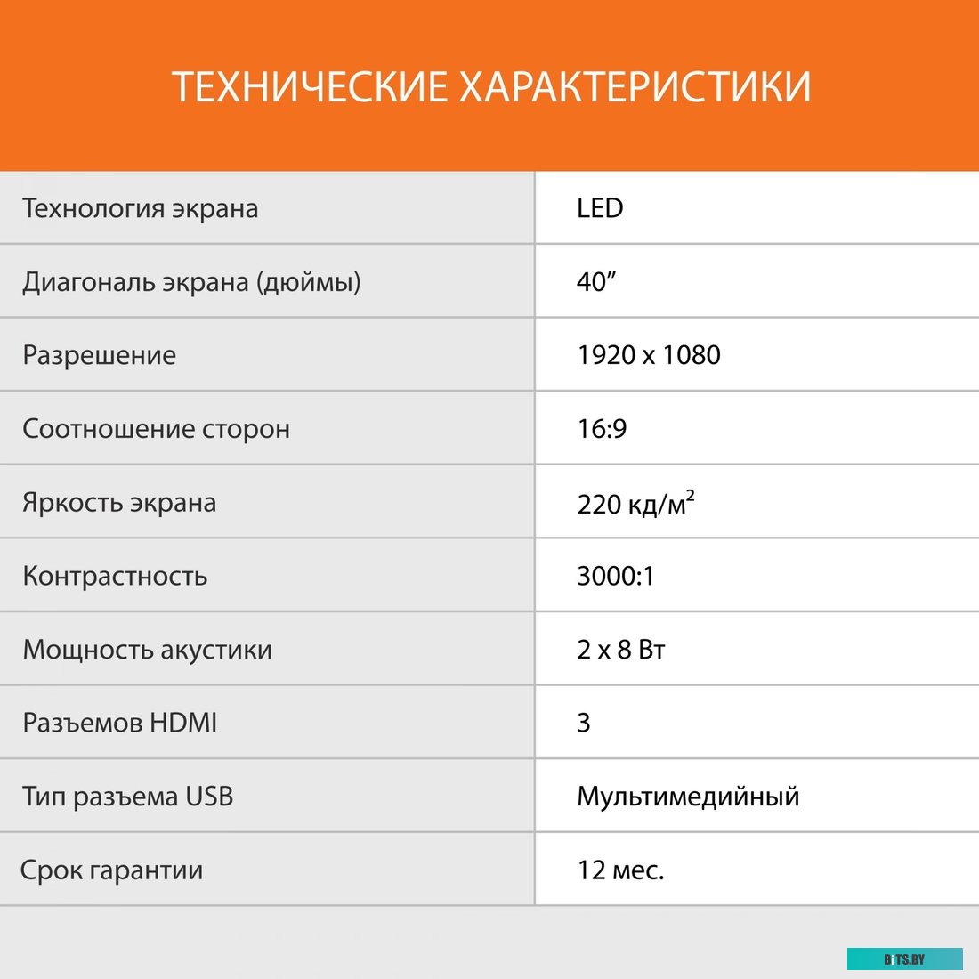 Телевизор SunWind SUN-LED40XB201, 40", FULL HD, черный