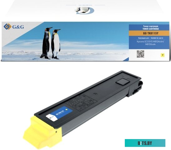 Тонер-картридж G&G TK-8115Y (жёлтый) для Kyocera M8124cidn/M8130cidn, ресурс 6 000 страниц, с чипом, артикул 1T02P3ANL0.