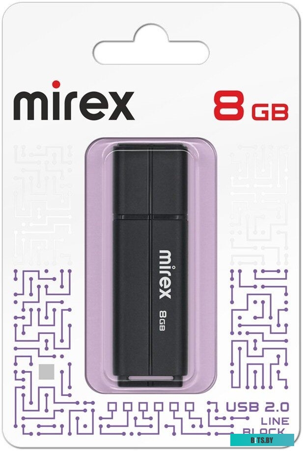 USB накопитель (Флешка) Mirex Color Blade Line 8GB (черный) [13600-FMULBK08]