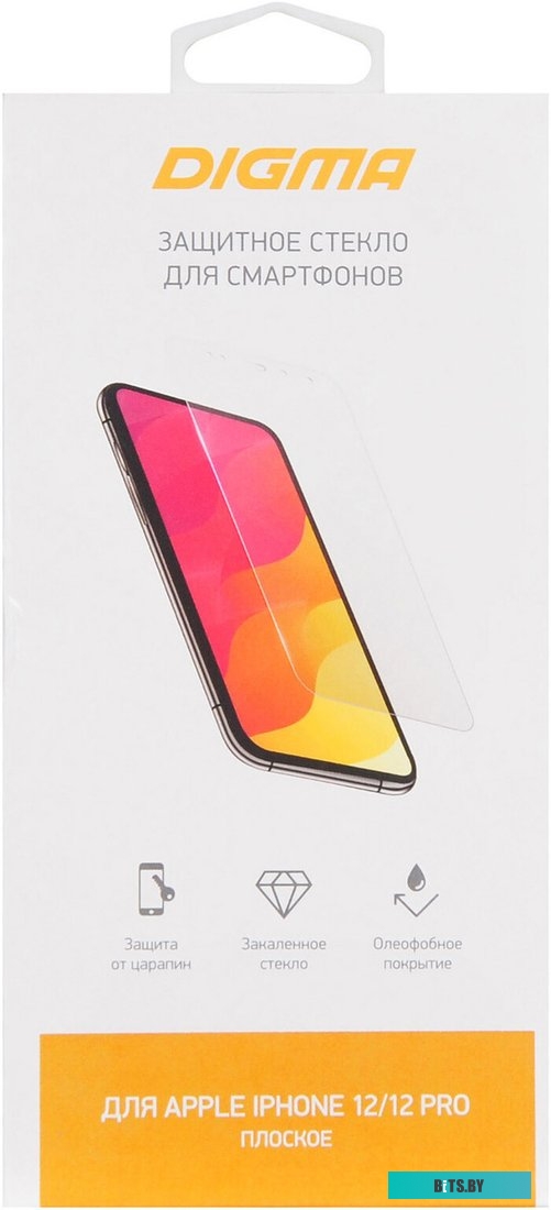Защитное стекло Digma DGG1AP12PA для Apple iPhone 12/12 Pro